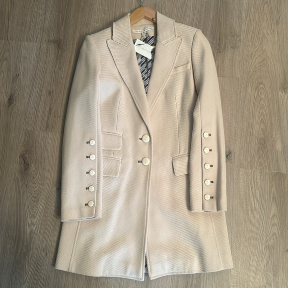 Veronica Beard Reece Two-Button Long Coat - Picture 7 of 12